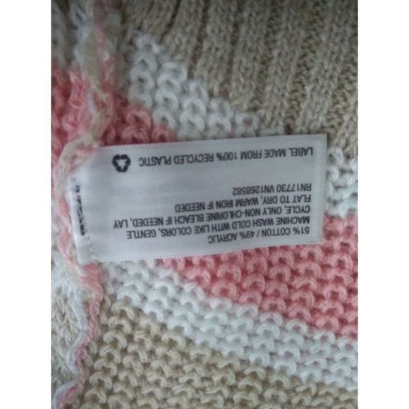 WILD FABLE WOMENS STRIPED V-NECK PULLOVER SWEATER- L - Picture 7 of 7